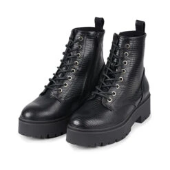 Bullboxer Enkellaarzen Zwart 137500F6SBBKRPTD -BULLBOXER winkel image 1009