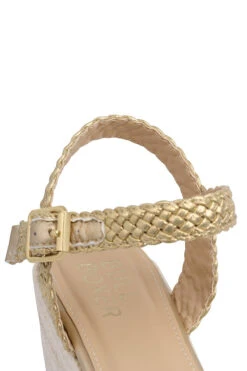 Bullboxer Sandalen Met Sleehak Goud 268013F2T_GOLDTD -BULLBOXER winkel image 1053