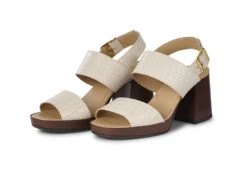 Bullboxer Sandalen Met Hak Gebroken Wit 256001E2L_CREMTD -BULLBOXER winkel image 1116