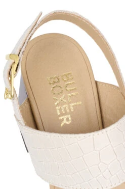 Bullboxer Sandalen Met Hak Gebroken Wit 256001E2L_CREMTD -BULLBOXER winkel image 1118