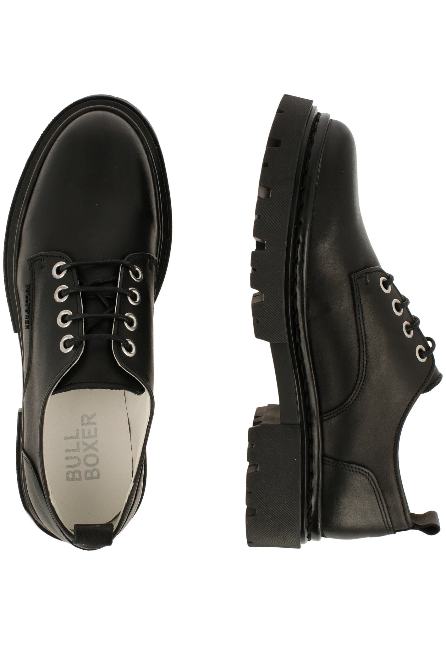 Bullboxer Veterschoen Zwart 610001E5L_BLCKTD 4 Bullboxer Veterschoen Zwart 610001E5L_BLCKTD - Afbeelding 2