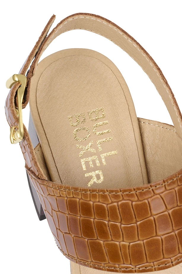 Bullboxer Sandalen Met Hak Bruin 256001E2L_TANNTD 7 Bullboxer Sandalen Met Hak Bruin 256001E2L_TANNTD - Afbeelding 5
