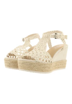 Bullboxer Sandalen Met Sleehak Goud 195034F2T_PLTNTD -BULLBOXER winkel image 1515