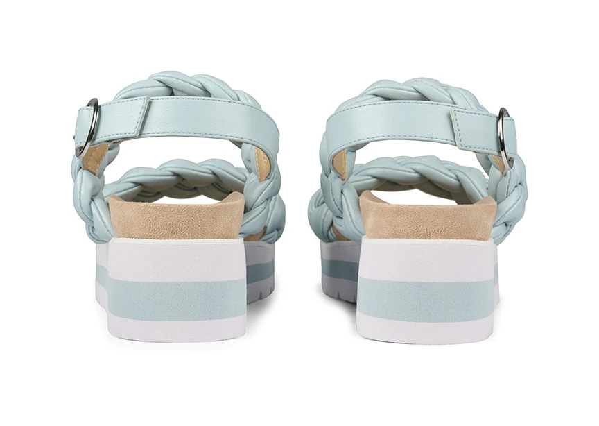 Bullboxer Sandalen Met Sleehak Blauw 078035F2S_SEASTD 6 Bullboxer Sandalen Met Sleehak Blauw 078035F2S_SEASTD - Afbeelding 4