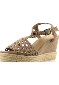 Bullboxer Sandalen Met Sleehak Beige 195034F2T_DKTPTD -BULLBOXER winkel image 2179