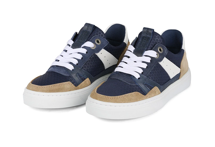 Bullboxer Sneaker Beige - Navy AOP009E5L_BENYKB 5 Bullboxer Sneaker Beige - Navy AOP009E5L_BENYKB - Afbeelding 3