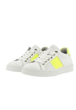 Bullboxer Sneaker Wit Geel AIB006E5LBWYNEKB -BULLBOXER winkel image 2459