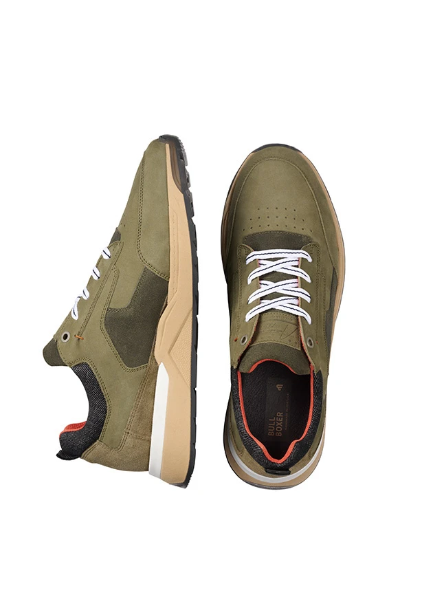 Bullboxer Sneaker Groen 855P21793AOLBKSU 4 Bullboxer Sneaker Groen 855P21793AOLBKSU - Afbeelding 2