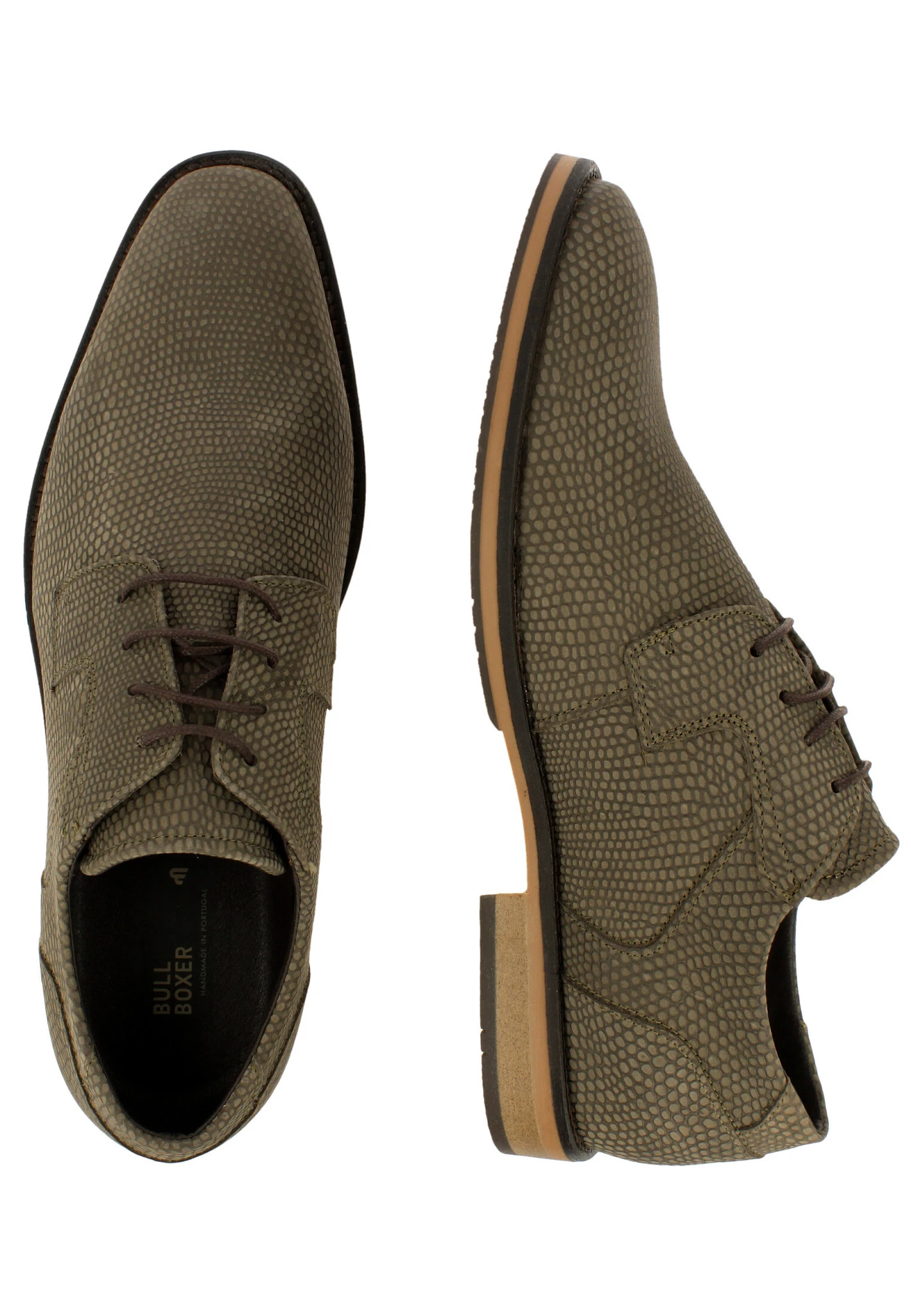 Bullboxer Veterschoen Groen 663K21008AP471SU 4 Bullboxer Veterschoen Groen 663K21008AP471SU - Afbeelding 2