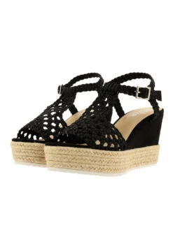 Bullboxer Sandalen Met Sleehak Zwart 195034F2T_BKSTTD -BULLBOXER winkel image 961