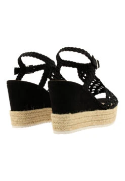 Bullboxer Sandalen Met Sleehak Zwart 195034F2T_BKSTTD -BULLBOXER winkel image 962